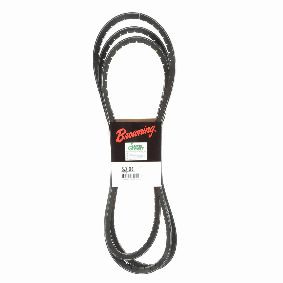 Browning EPDM Notched Belt 98% Efficient - 5VX1600