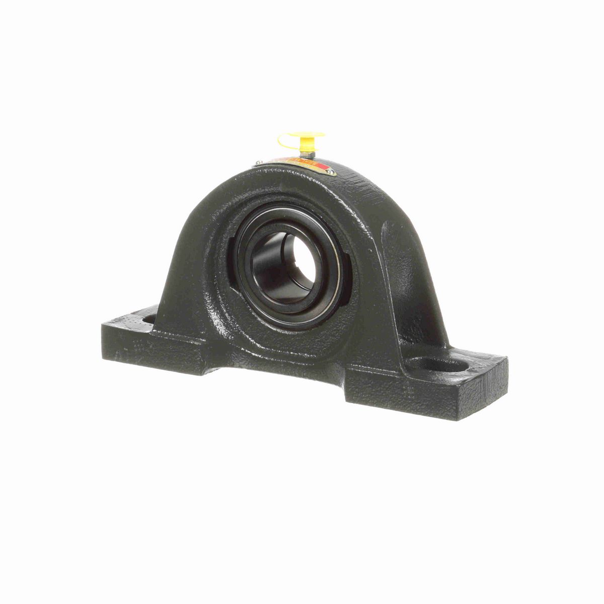 Sealmaster Mounted Cast Iron Two Bolt Pillow Block Ball Bearing - 52100 Bearing Steel, Black Oxided - Concentric Lock - SP-23T