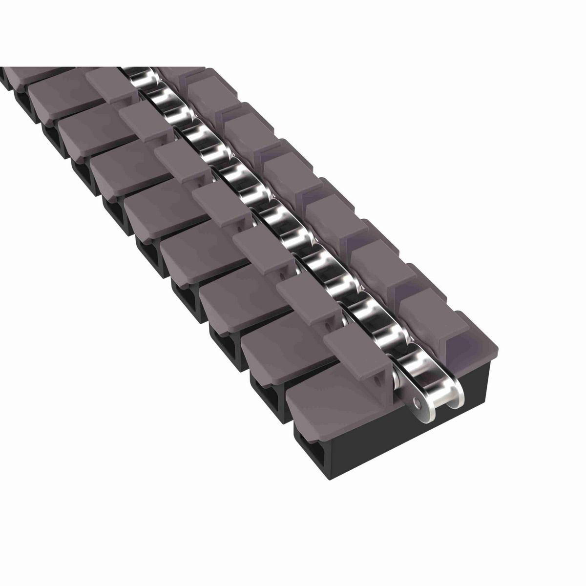 Rexnord 1873TAB SideGrip™ Side-flexing, Material: Brown High Performance, Width: 3.75in, Pitch: 1.5in - 81420491