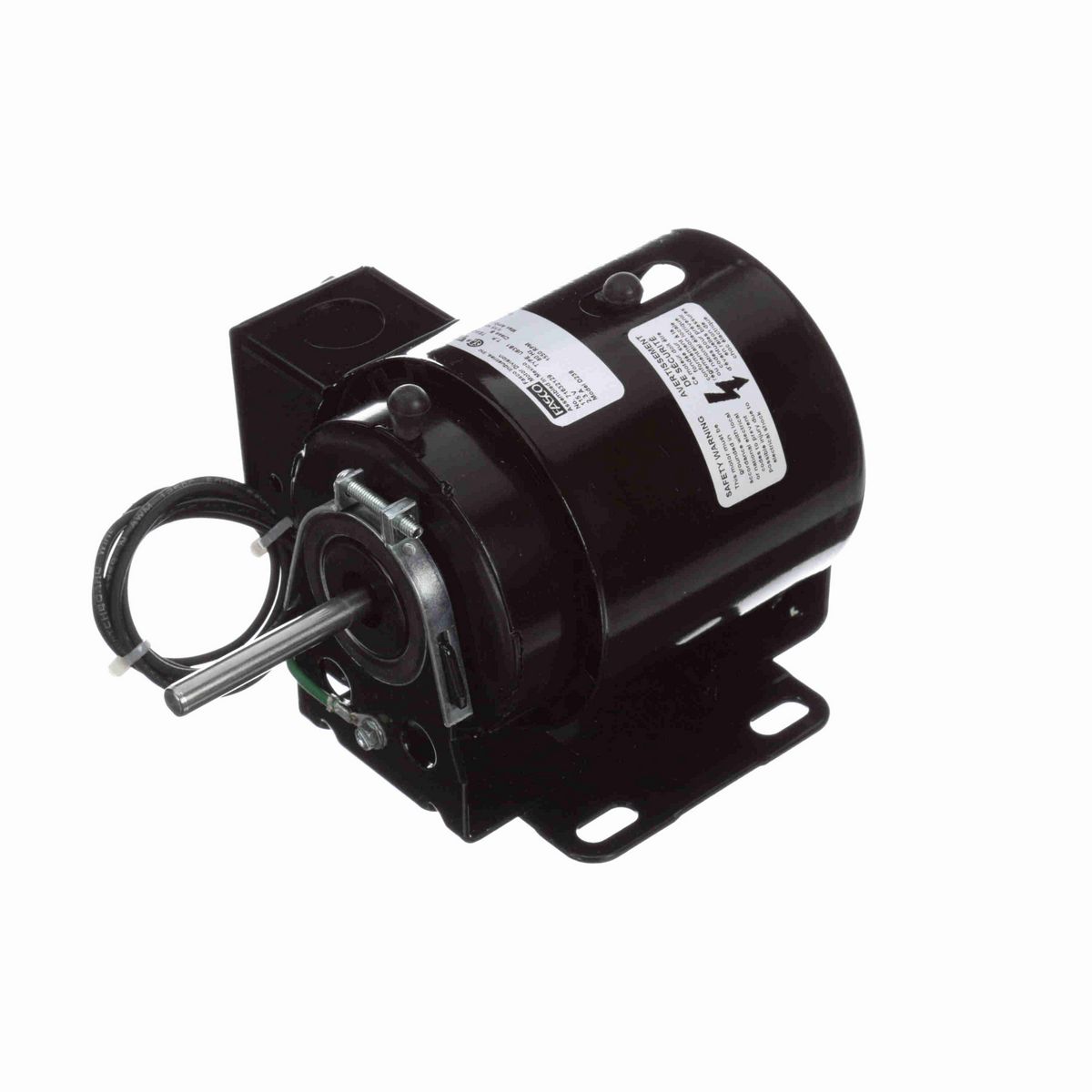FASCO Fan and Blower Motor, 1/15 HP, 1 Ph, 60 Hz, 115 V, 1550 RPM, 1 Speed, 3.3" Diameter, TEAO - D238