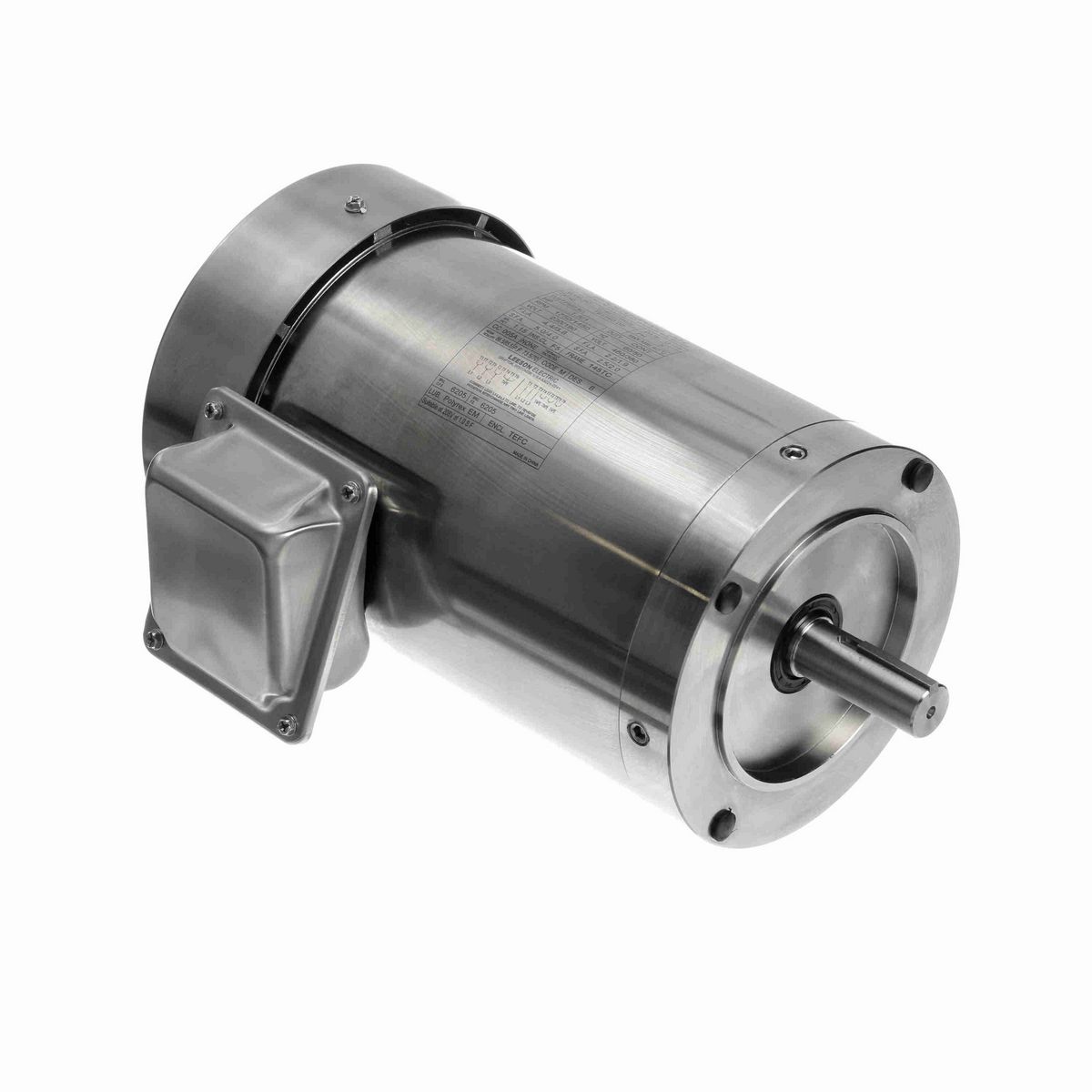 LEESON SST Duck™ General Purpose Motor, 1.50 & 1 HP, 3 Ph, 60 & 50 Hz, 230/460 & 190/380 V, 1800 & 1500 RPM, 145TC Frame, TEFC - 191568.00
