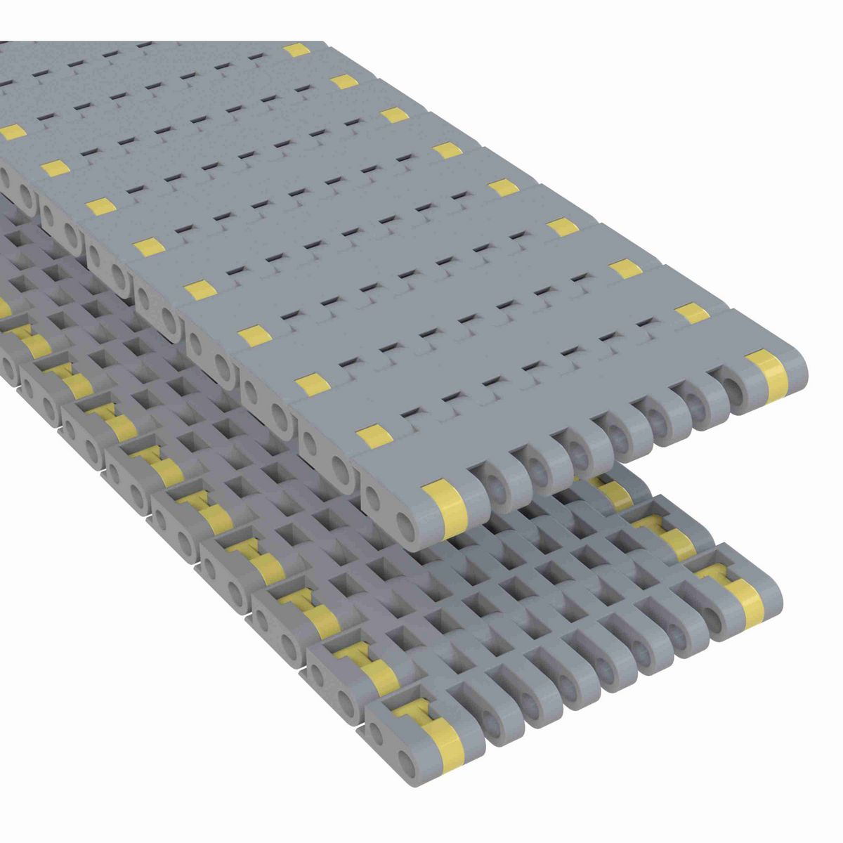 Rexnord 8505 Straight Running Solid Top, Material: Silver Platinum Series™ X, Width: 3.25in, Pitch: 0.75in - 10286177