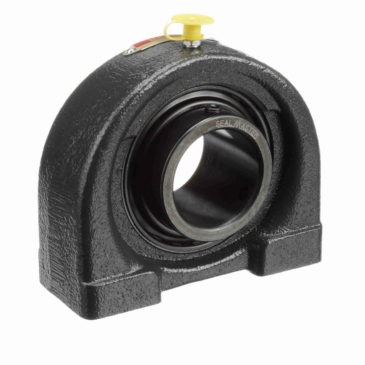 Sealmaster Mounted Cast Iron Tapped Base Pillow Block Ball Bearing - 52100 Bearing Steel, Black Oxided - Setscrew Lock - TB-31C