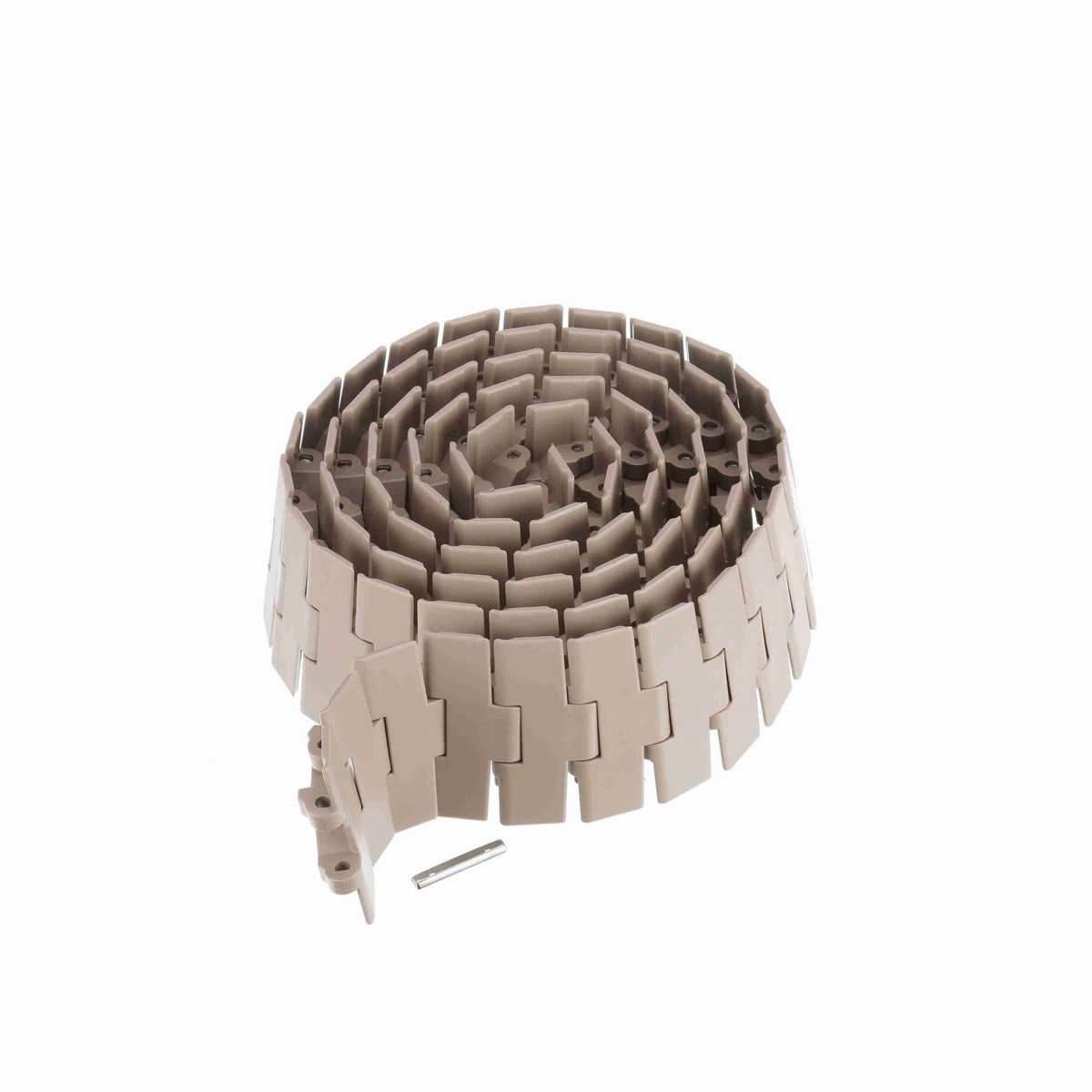 System Plast 882B Side-flexing Solid Top, Material: Tan Low Friction, Width: 4.5in, Pitch: 1.5in - LF882-K450