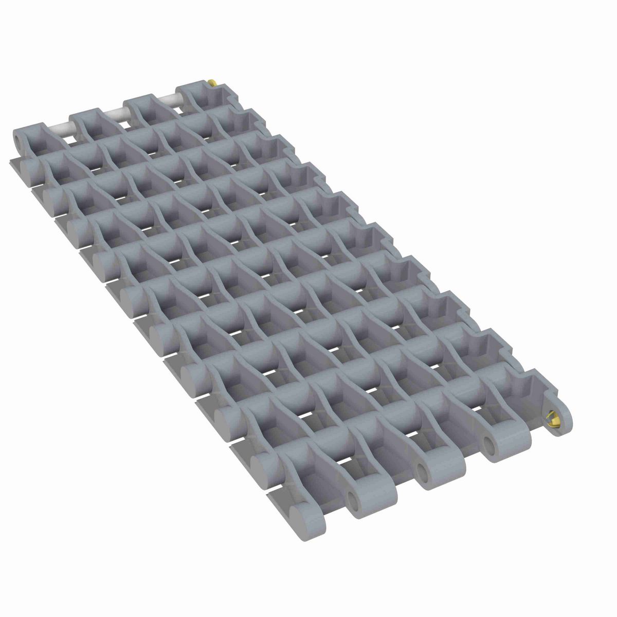 Rexnord 5935 Straight Running Solid Top, Material: Silver Platinum Series™ X, Width: 3in, Pitch: 0.75in - 10613608