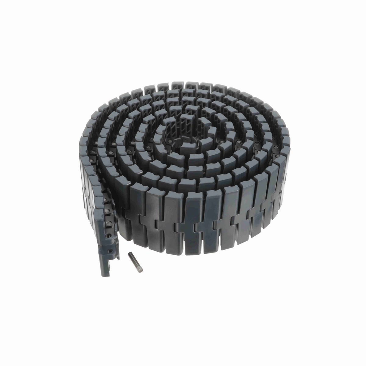 System Plast 2251FT-TAB Side-flexing Solid Top, Material: NG evo (Gray Blue), Width: 4.5in, Pitch: 1in - NGE2251FT-TAB-K450