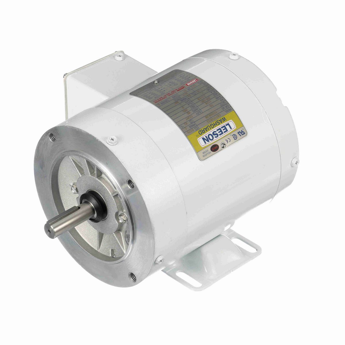 LEESON White Duck™ General Purpose Motor, 0.50 HP, 3 Ph, 60 Hz, 230/460 V, 1800 RPM, 56C Frame, TENV - 113586.00