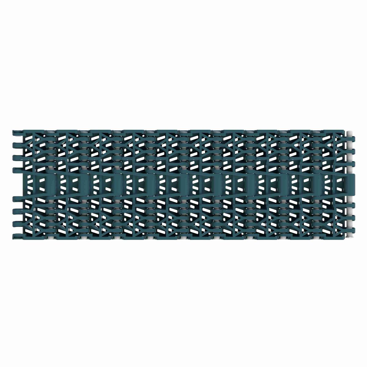 Rexnord 1001FG Straight Running Flush Grid, Material: Green Low Friction Acetal, Width: 84mm, Pitch: 1in - 876.38.72