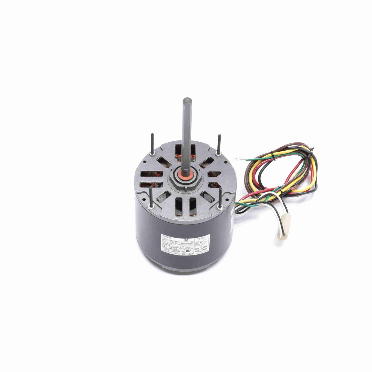 Century Fan and Blower Motor, 1/4 HP, 1 Ph, 60 Hz, 460 V, 1625 RPM, 2 Speed, 48 Frame, SEMI ENCL - BDH1024