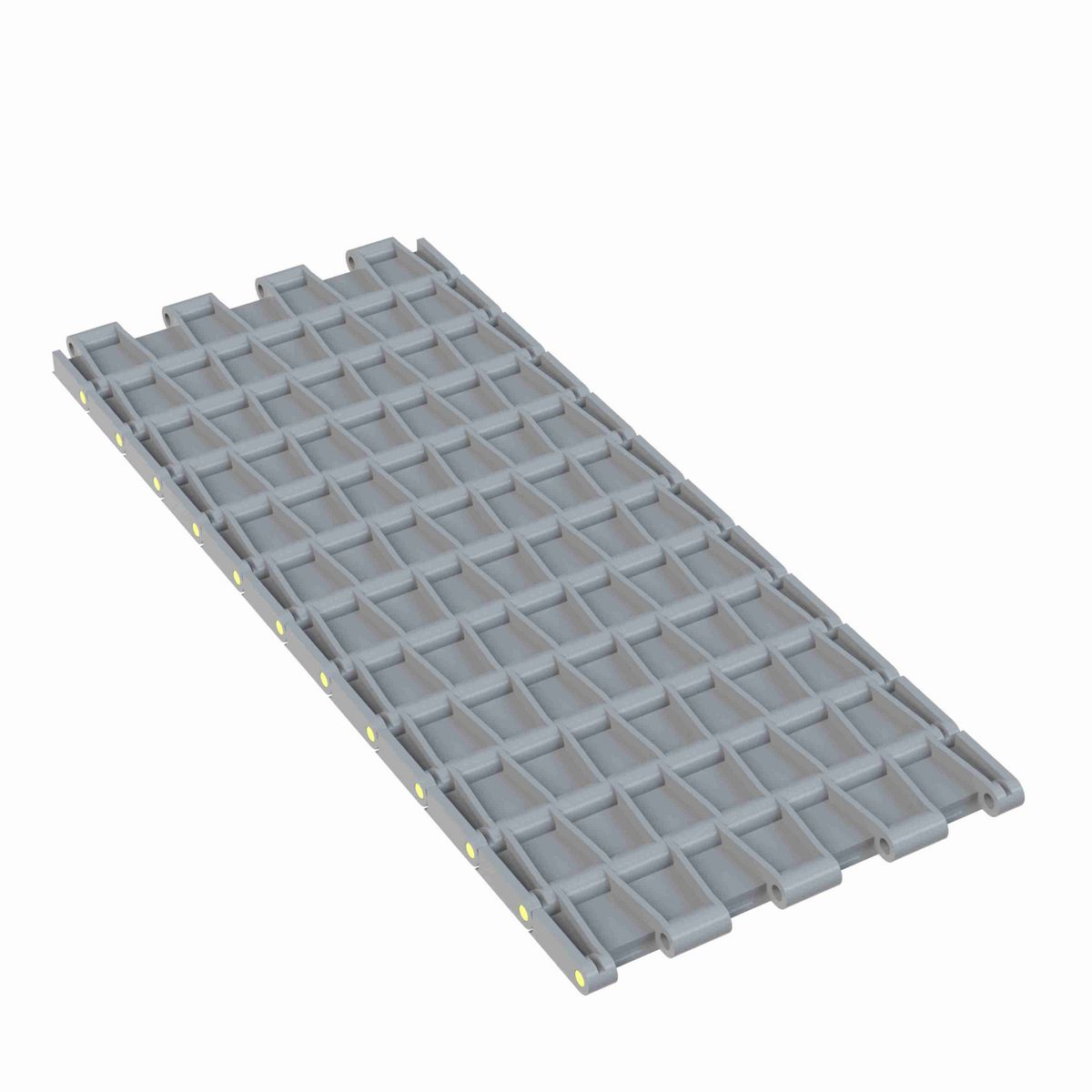 Rexnord 5705 Straight Running Solid Top, Material: Silver Platinum Series™ X, Width: 7.5in, Pitch: 1.5in - 10401574