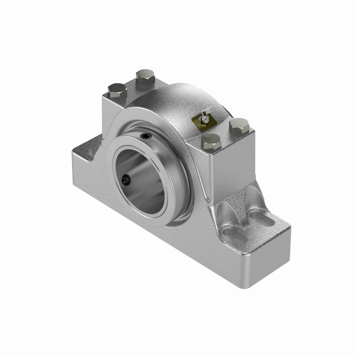 Sealmaster Mounted Flouropolymer Coated Cast Iron Four Bolt Pillow Block Tapered Roller - 52100 Bearing Steel - Collar Mount Lock - Corrosion Resistant - RPBA 415-C4 CR