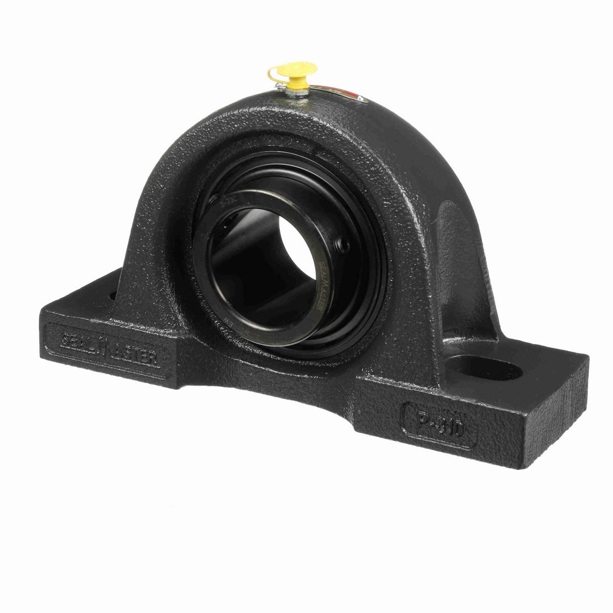 Sealmaster Mounted Cast Iron Two Bolt Pillow Block Ball Bearing - 52100 Bearing Steel, Black Oxided - Setscrew Lock - MP-35C