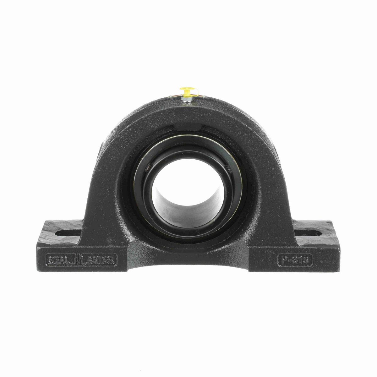 Sealmaster Mounted Cast Iron Two Bolt Pillow Block Ball Bearing - 52100 Bearing Steel, Black Oxided - Setscrew Lock - MP-56