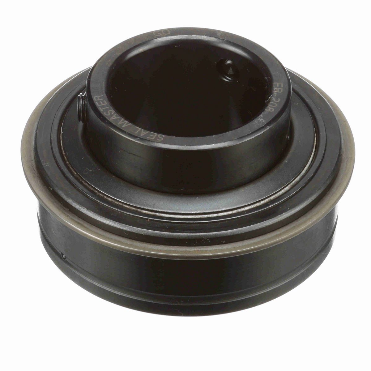 Sealmaster Mounted Insert Only Ball Bearing - 52100 Bearing Steel, Black Oxided - Setscrew Lock - ER-208