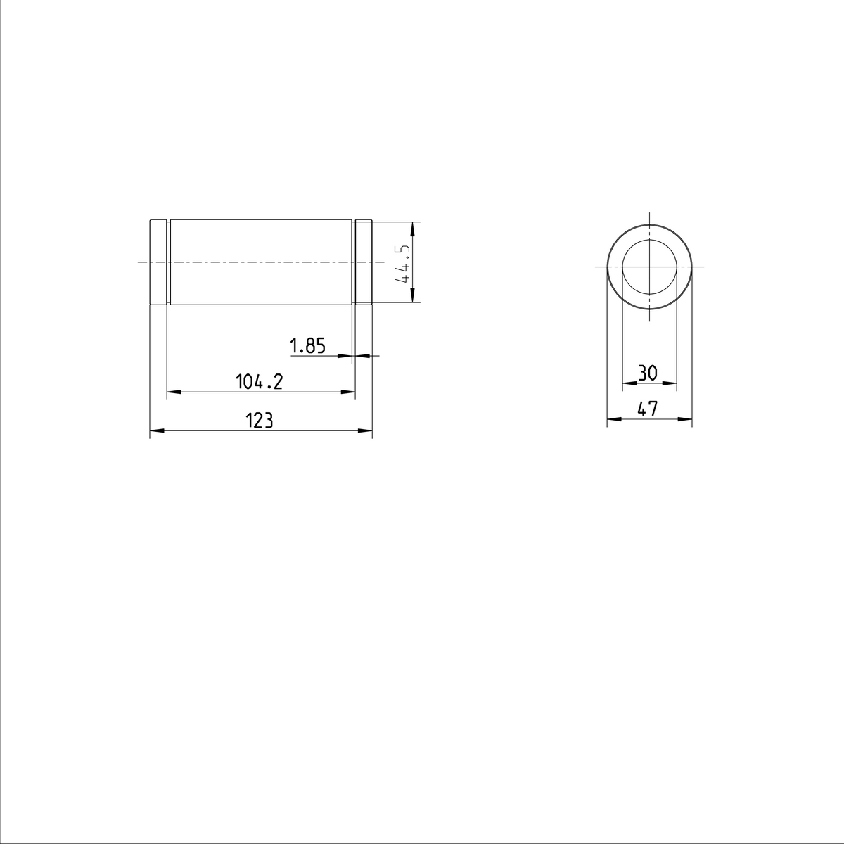 Стандартная линейная втулка Bosch Rexroth KBMT-30-DD-NR [R065023030]
