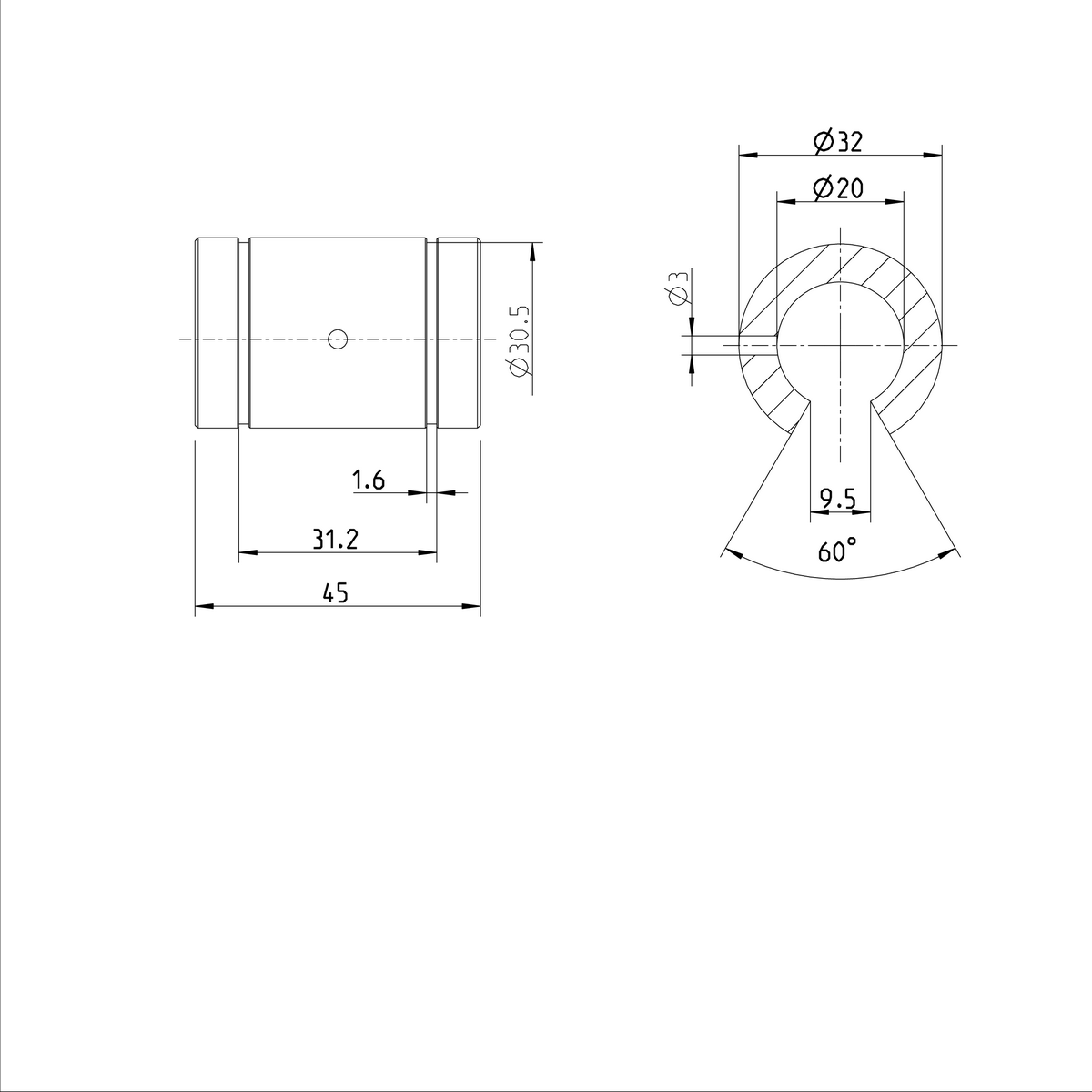 Суперлинейная втулка Bosch Rexroth KBH-O-20-DD [R073322040]