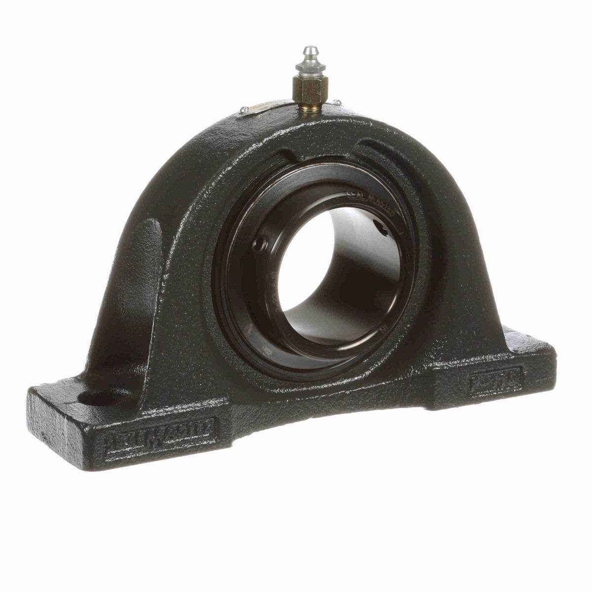 Sealmaster Mounted Cast Iron Two Bolt Pillow Block Ball Bearing - 52100 Bearing Steel, Black Oxided - Setscrew Lock - High Temperature - NP-35 VL