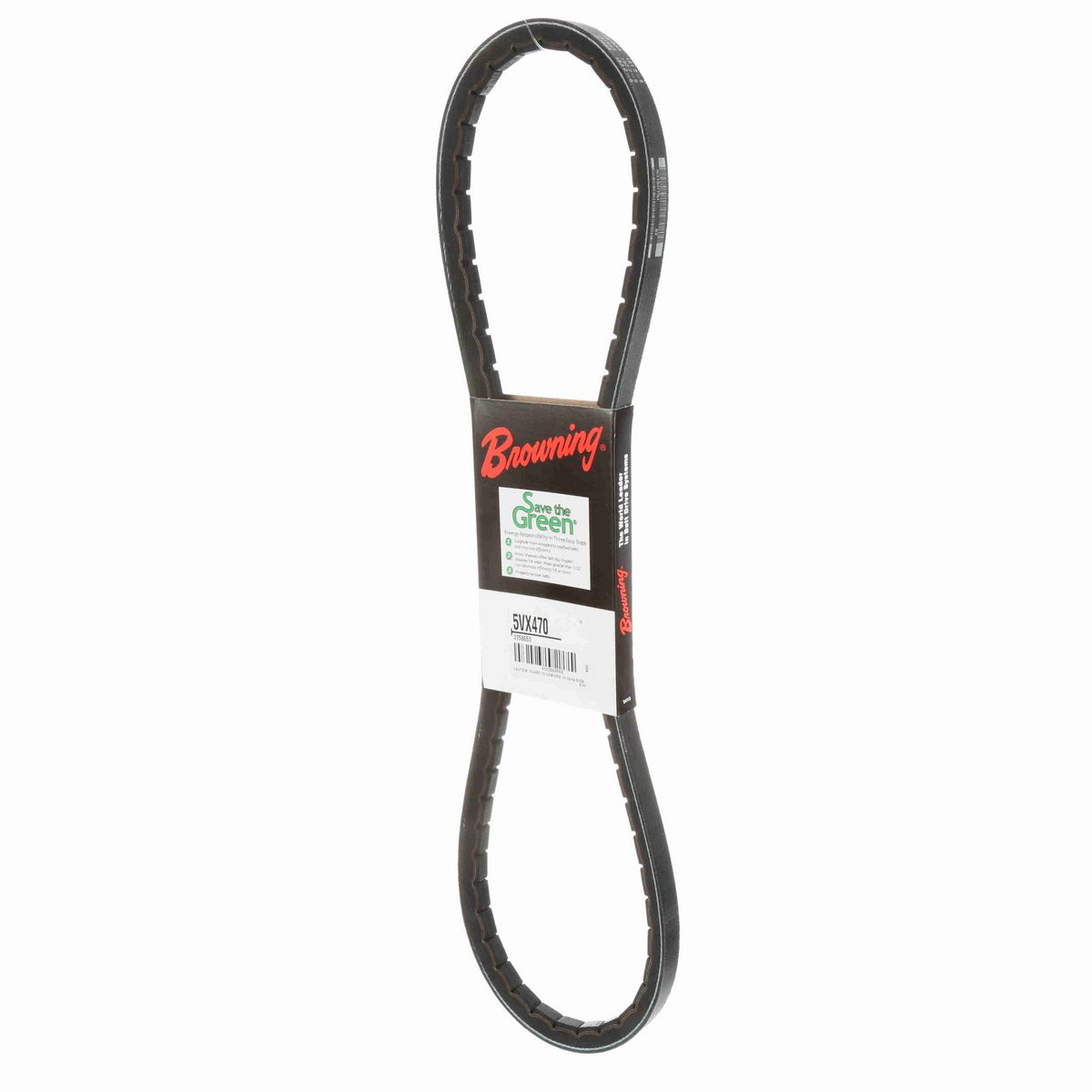 Browning EPDM Notched Belt 98% Efficient - 5VX470
