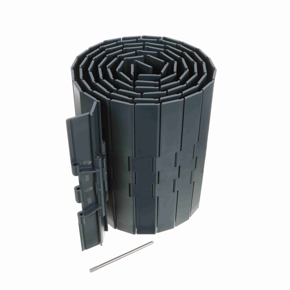 System Plast 821 Straight Running Solid Top, Material: NG evo (Gray Blue), Width: 12in, Pitch: 1.5in - NGE821-K1200