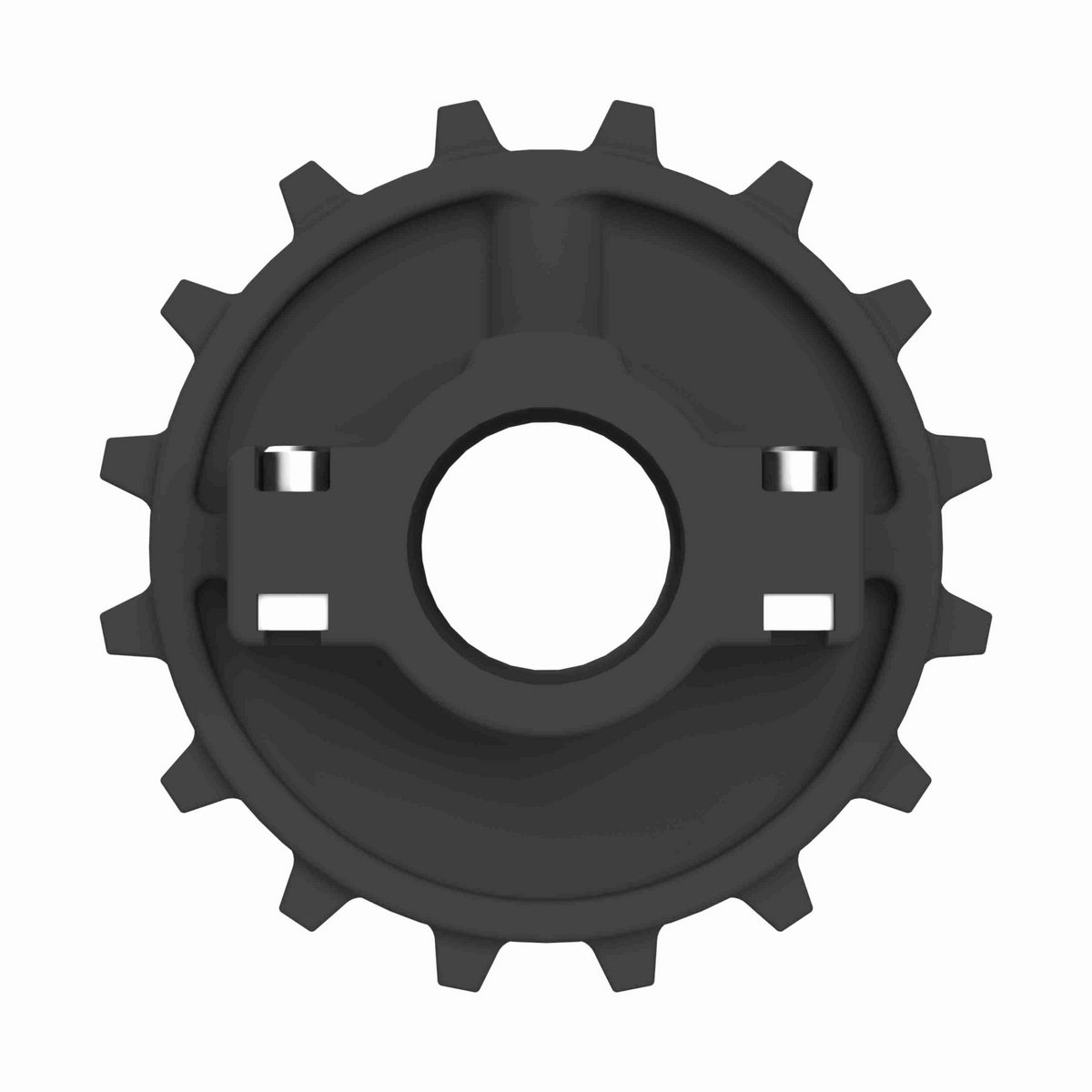 Rexnord 7700 Series Split Molded Nylon Sprocket with 16 Teeth and 1-1/2in Round Idler Bore - 614-62-19