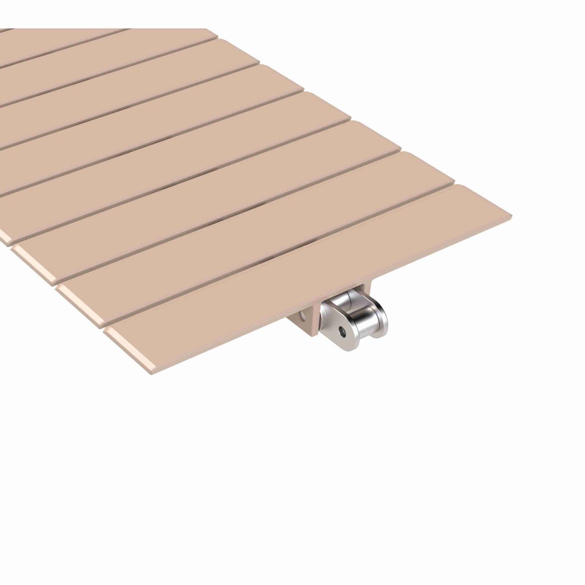 Rexnord 963 Straight Running Solid Top, Material: Tan Low Friction, Width: 7.5in, Pitch: 1.5in - LF963SSK750