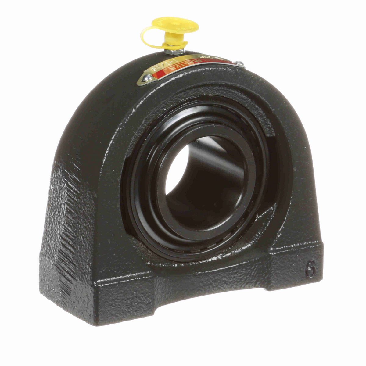 Sealmaster Mounted Cast Iron Tapped Base Pillow Block Ball Bearing - 52100 Bearing Steel, Black Oxided - Setscrew Lock - TB-23C