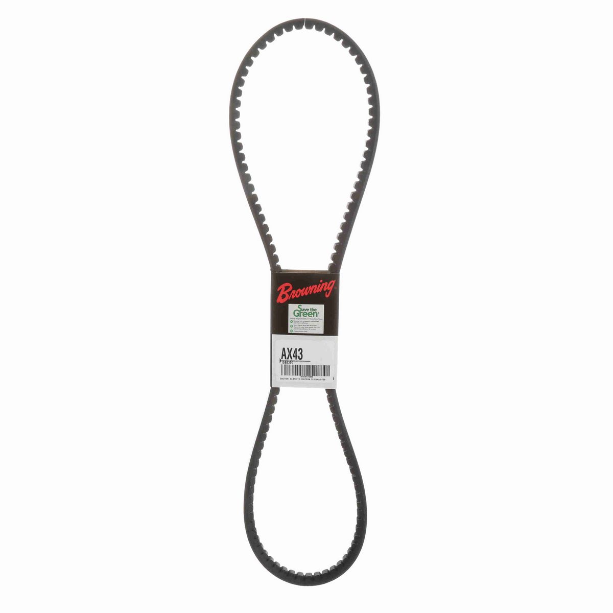 Browning EPDM Notched Belt 98% Efficient - AX43