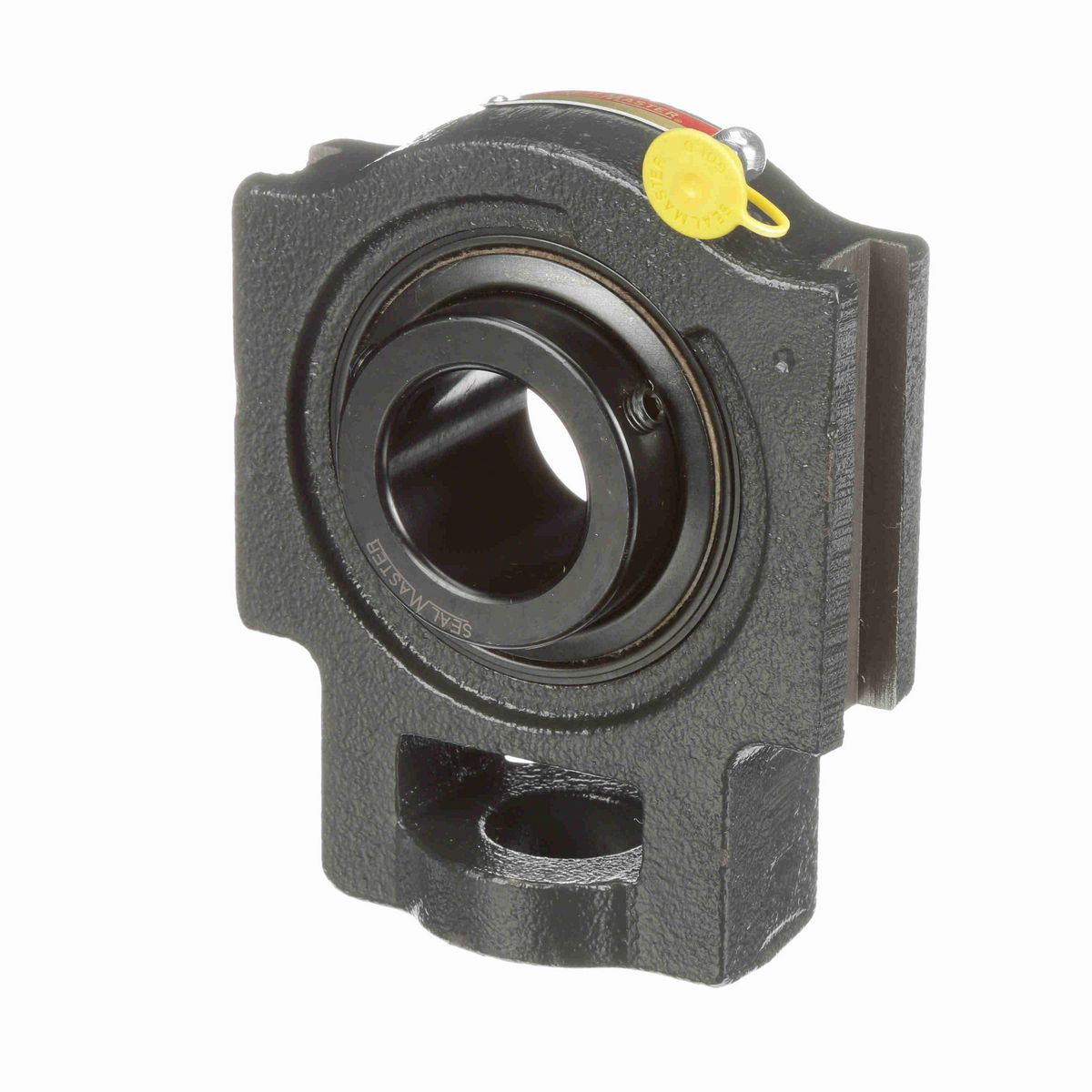 Sealmaster Mounted Cast Iron Wide Slot Take Up Ball Bearing - 52100 Bearing Steel, Black Oxided - Setscrew Lock - MST-23