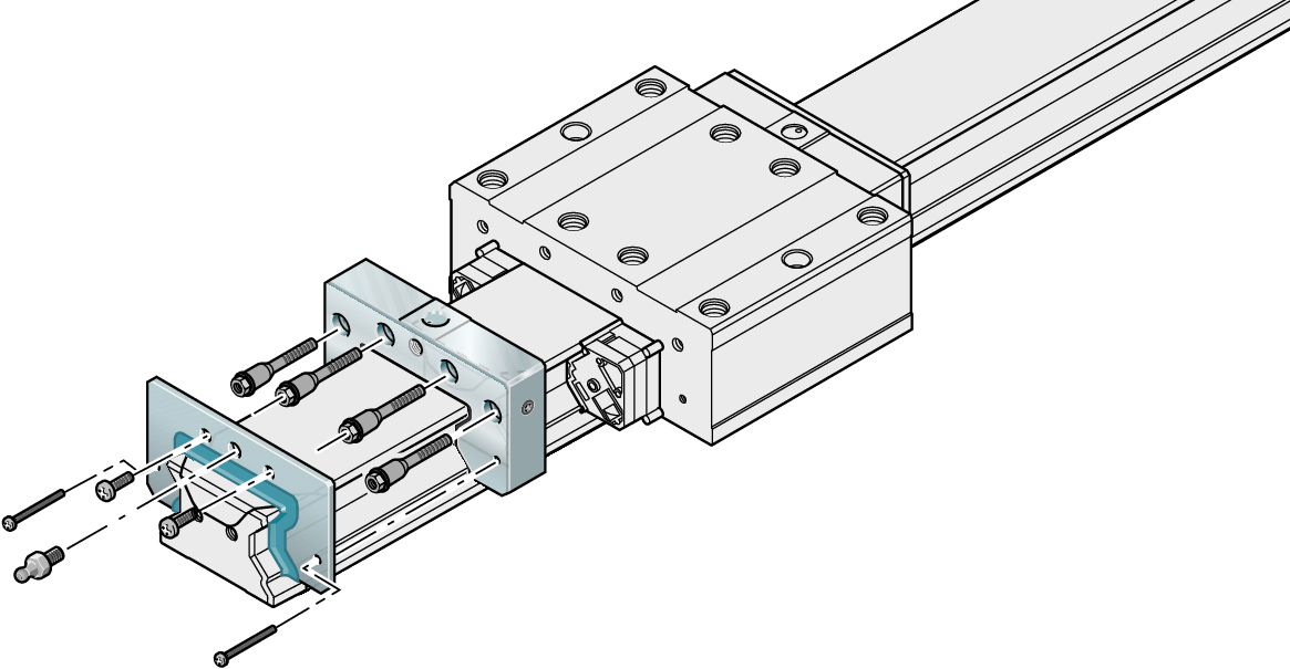 Комплект торцевых крышек с передними уплотнениями Bosch Rexroth 65 [R181069010]