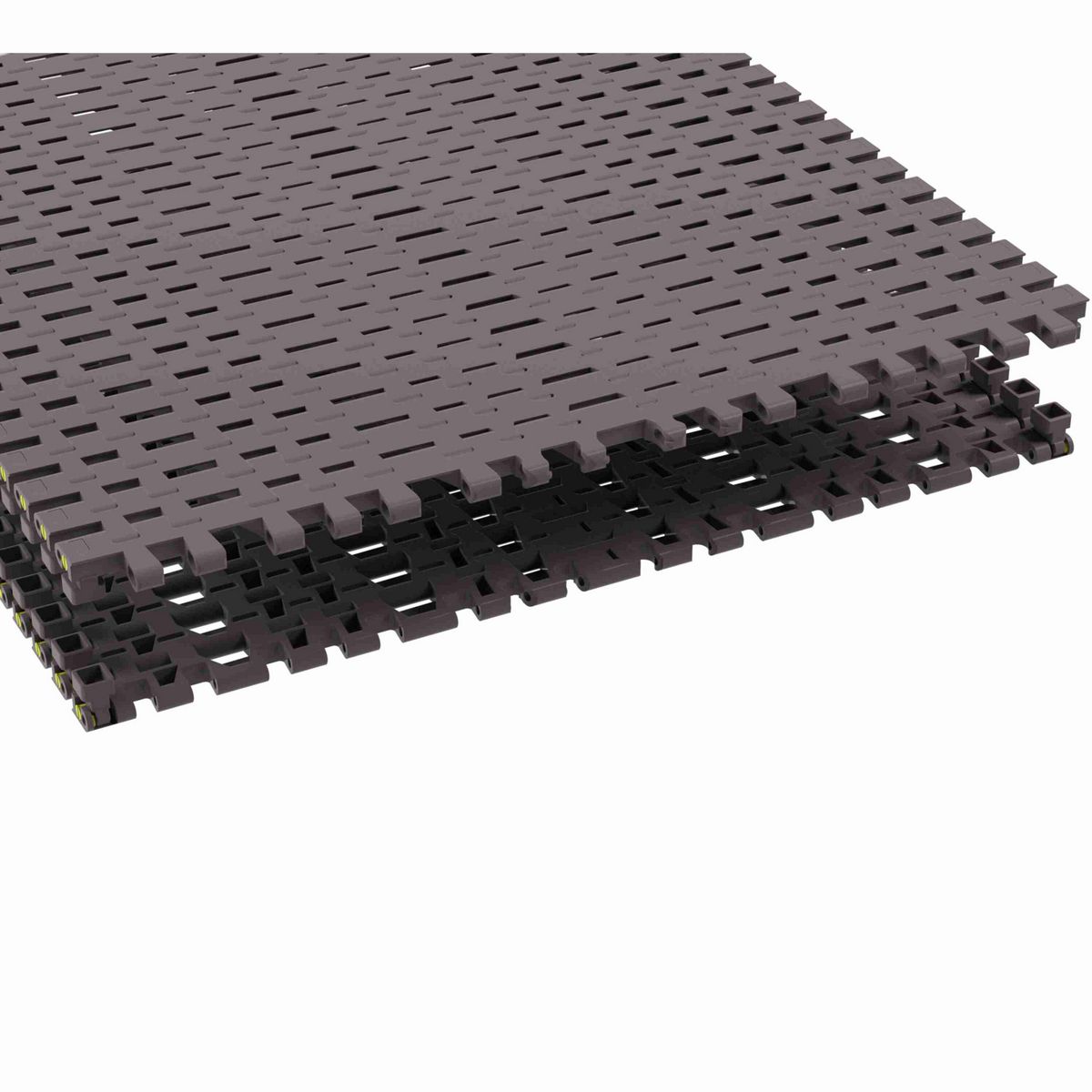 Rexnord 7956GT Side-flexing Flush Grid, Material: Brown High Performance, Width: 24in, Pitch: 1.25in - 10324713