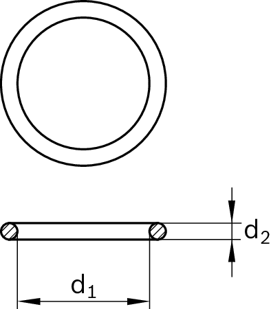 Уплотнительное кольцо Bosch Rexroth DIN3771-4X1-N-NBR70 [R341113001]