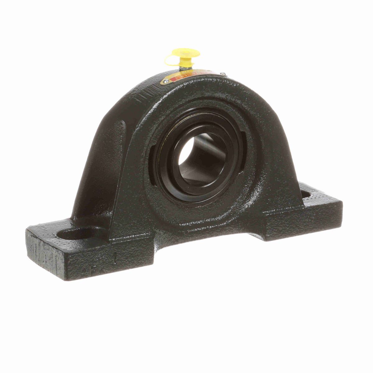 Sealmaster Mounted Cast Iron Two Bolt Pillow Block Ball Bearing - 52100 Bearing Steel, Black Oxided - Setscrew Lock - SP-22