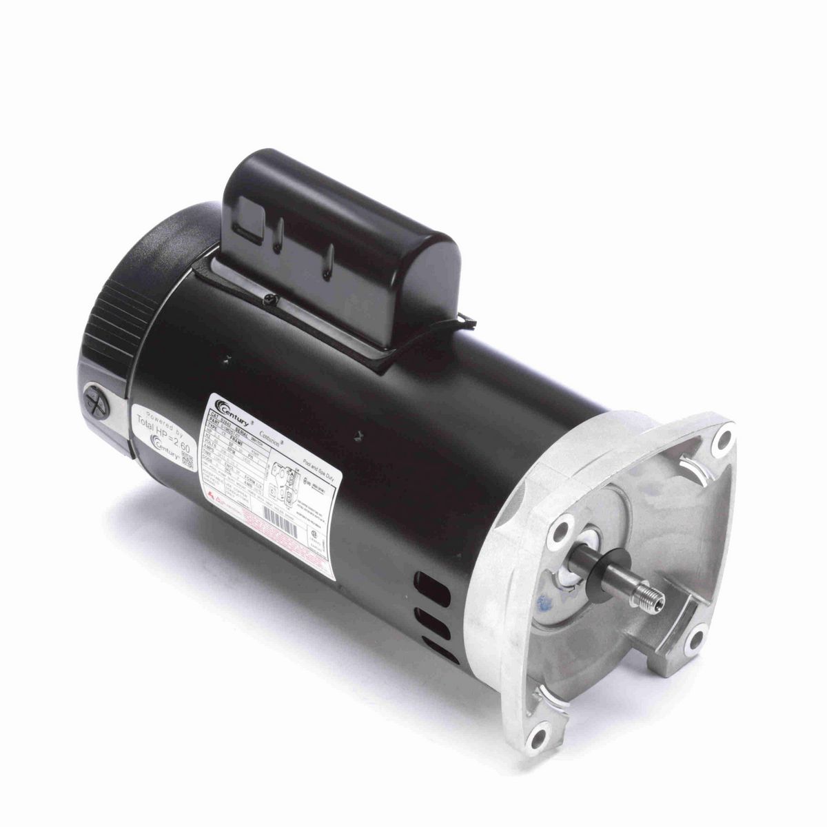 Century Pool Pump Motor, 2.0 HP, 1 Ph, 60 Hz, 208-230 V, 3600 RPM, Y56Y Frame, DP - B2843