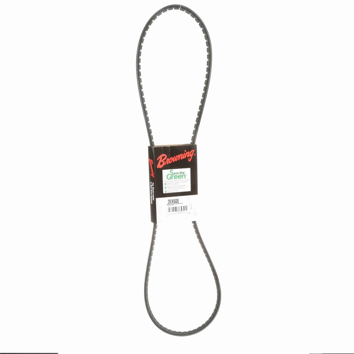 Browning EPDM Notched Belt 98% Efficient - 3VX600