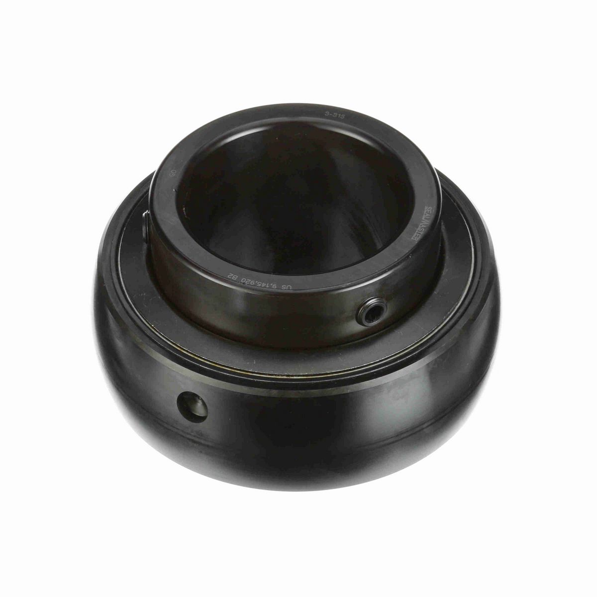 Sealmaster Mounted Insert Only Ball Bearing - 52100 Bearing Steel, Black Oxided - Setscrew Lock - 3-315