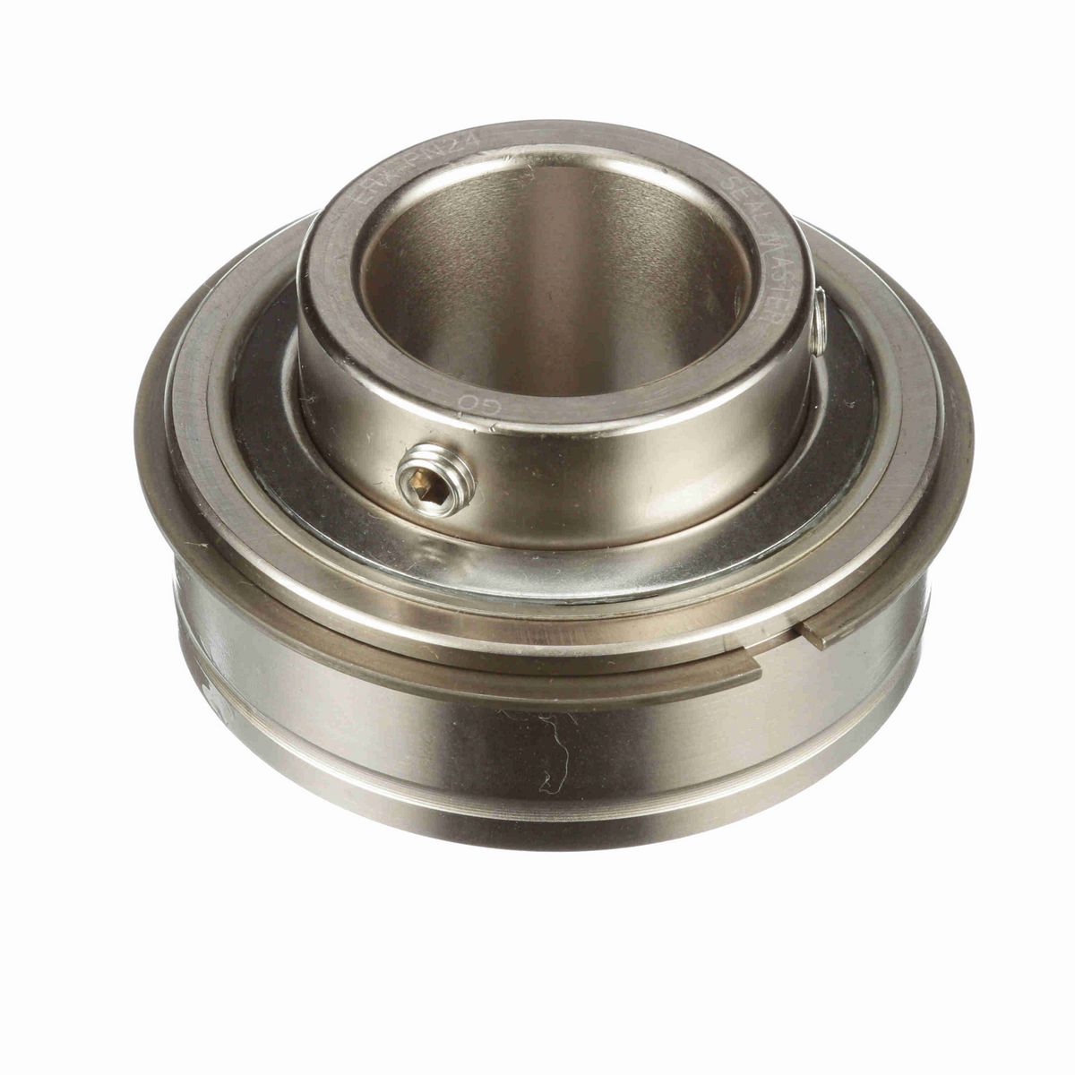Sealmaster Mounted Insert Only Ball Bearing - 52100 Bearing Steel, Phosphorus Nickel Coated - Setscrew Lock - Corrosion Resistant - ERX-PN24
