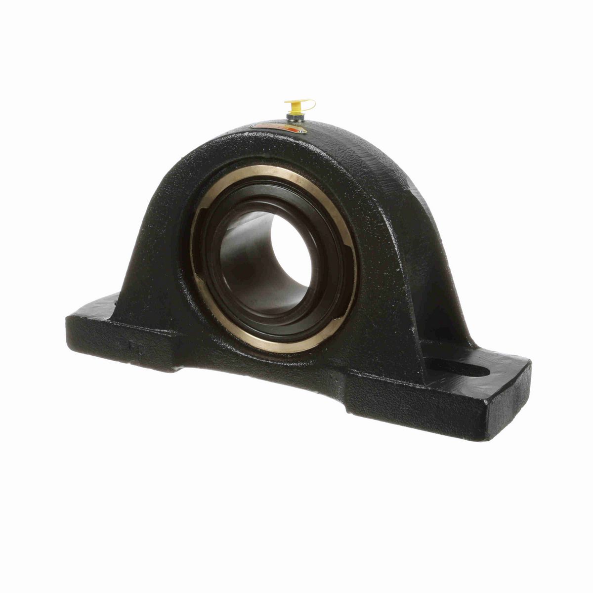 Sealmaster Mounted Cast Iron Two Bolt Pillow Block Ball Bearing - 52100 Bearing Steel, Black Oxided - Setscrew Lock - EMP-51