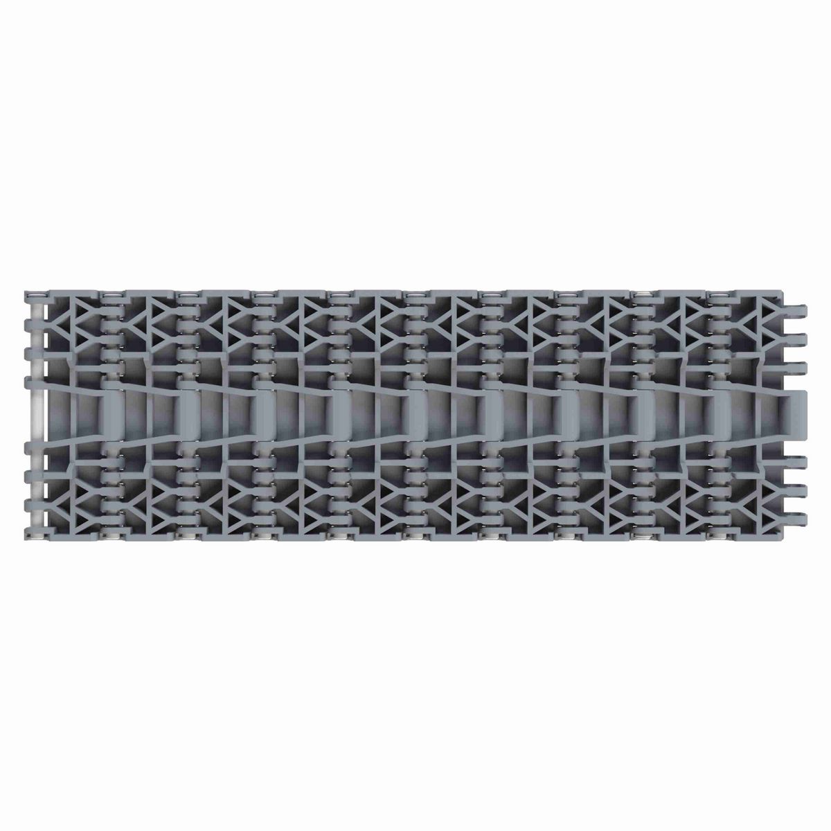Rexnord 1001FT Straight Running Solid Top, Material: Silver Platinum Series™ X, Width: 84mm, Pitch: 1in - 876.38.71