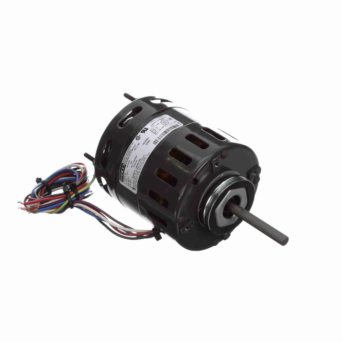 FASCO Refrigeration Motor, 1/10 HP, 1 Ph, 50/60 Hz, 115/208-230 V, 1550 RPM, 1 Speed, 4.4" Diameter, OAO - D480