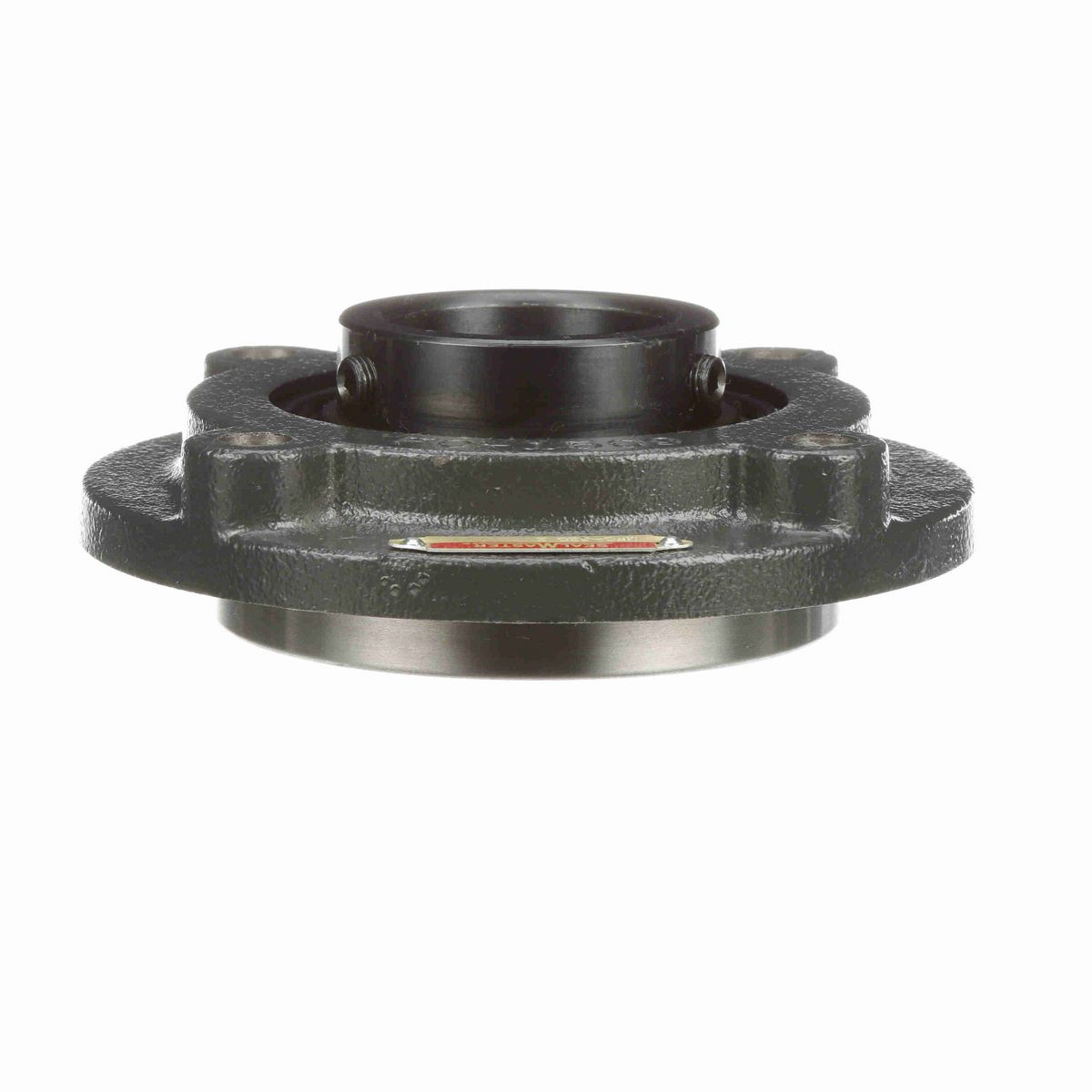 Sealmaster Mounted Cast Iron Flange Cartridge Ball Bearing - 52100 Bearing Steel, Black Oxided - Setscrew Lock - MFC-32C