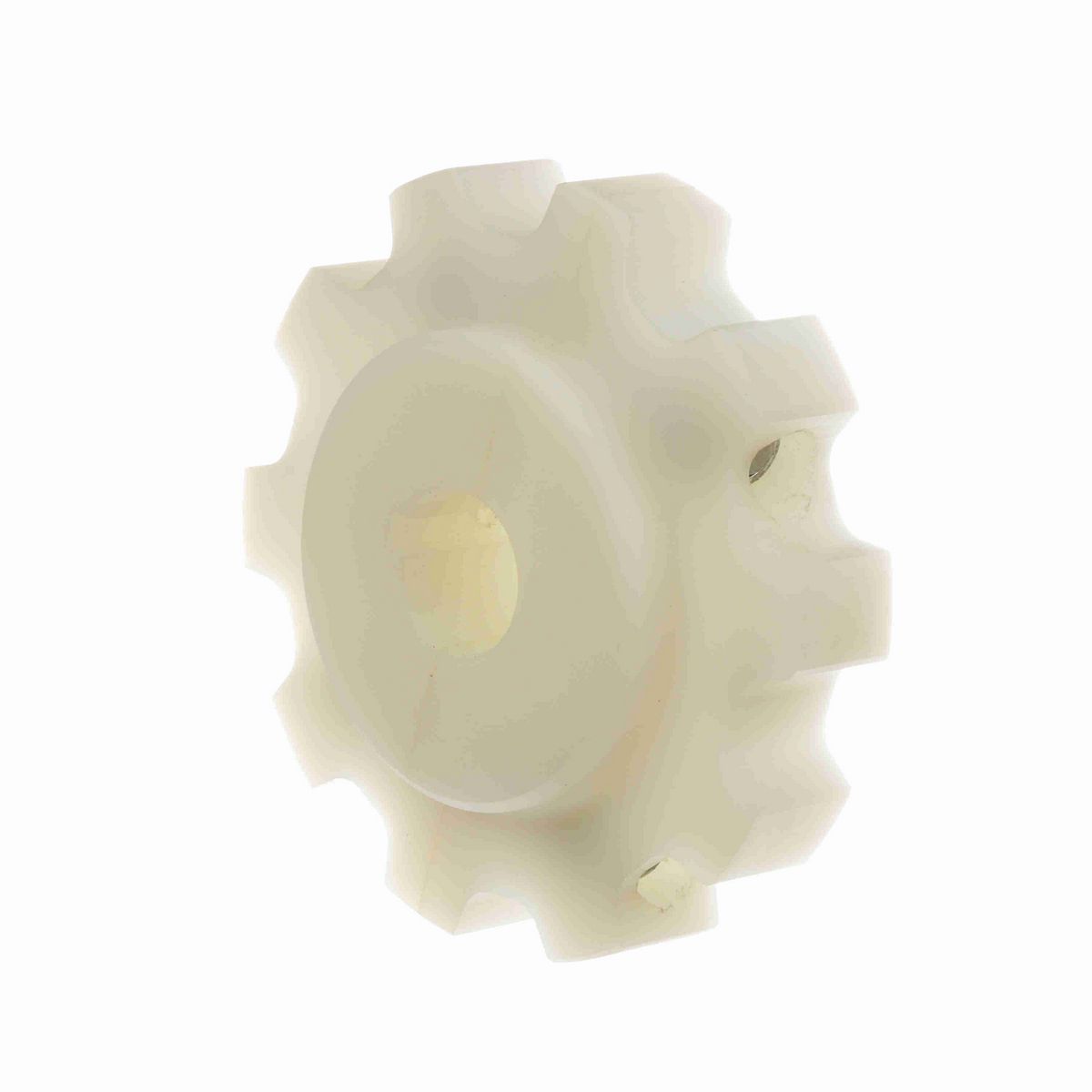 System Plast 882 Series Split Machined Sprocket with 10 Teeth, a 1in Round Shaft-Ready Bore and Setscrew - 882-10R1-DMS-SS