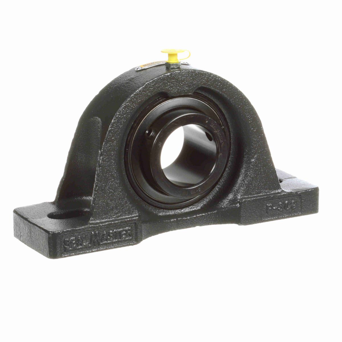 Sealmaster Mounted Cast Iron Two Bolt Pillow Block Ball Bearing - 52100 Bearing Steel, Black Oxided - Setscrew Lock - Air Handling Housing Fit, Noise Tested - MP-31 CXU