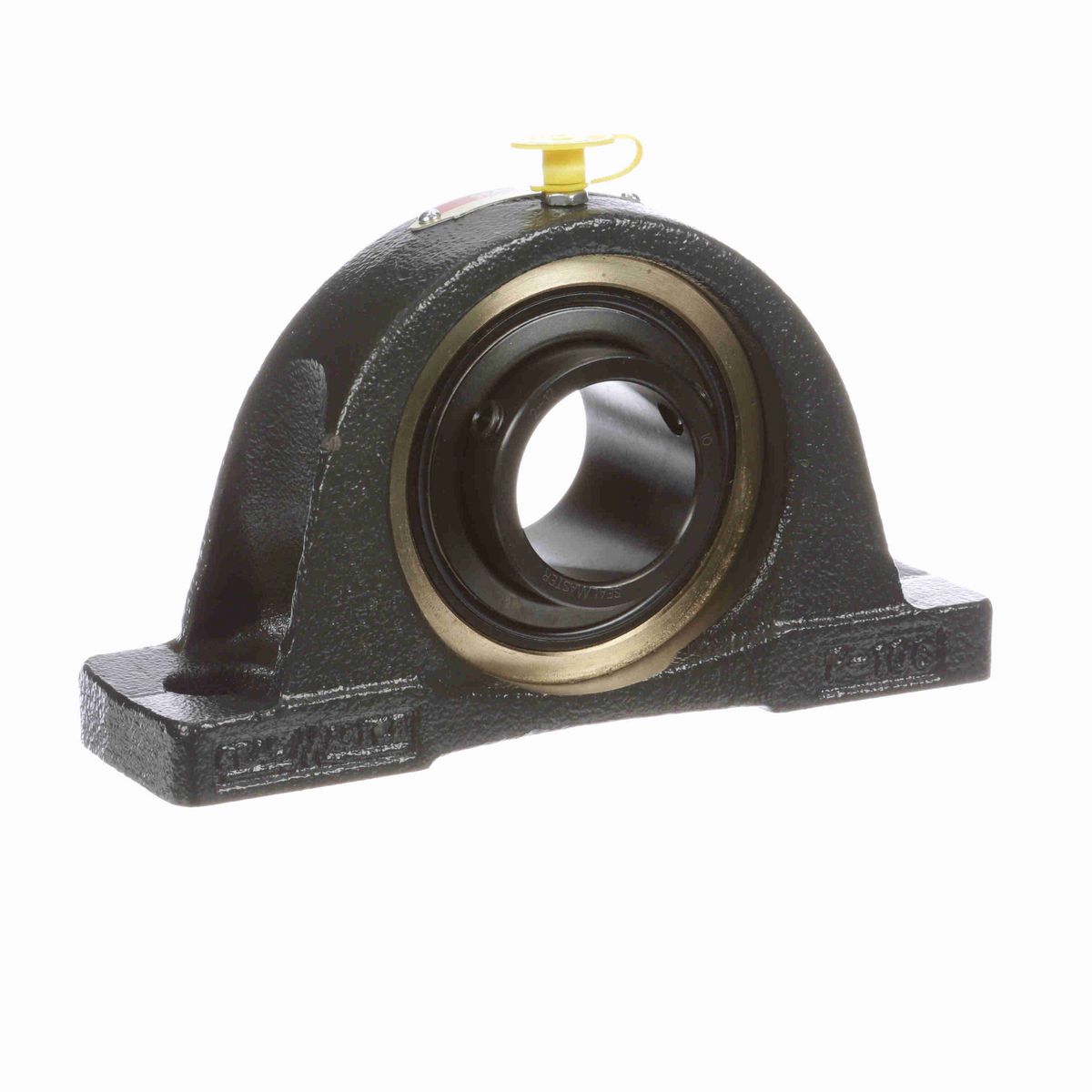 Sealmaster Mounted Cast Iron Two Bolt Pillow Block Ball Bearing - 52100 Bearing Steel, Black Oxided - Setscrew Lock - ENP-23