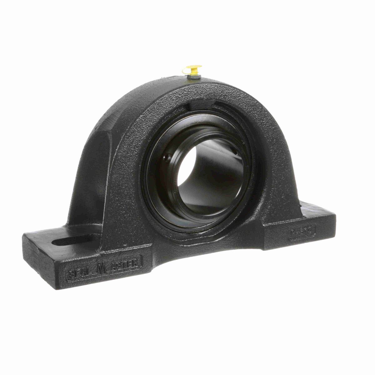 Sealmaster Mounted Cast Iron Two Bolt Pillow Block Ball Bearing - 52100 Bearing Steel, Black Oxided - Double Setscrew Lock - MPD-55