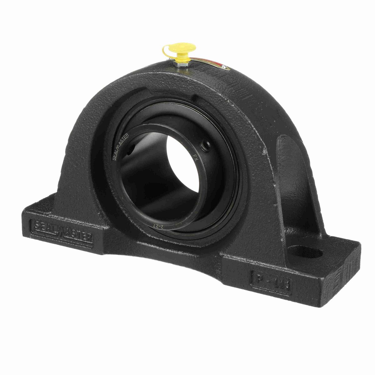 Sealmaster Mounted Cast Iron Two Bolt Low Base Pillow Block Ball Bearing - 52100 Bearing Steel, Black Oxided - Setscrew Lock - NPL-39