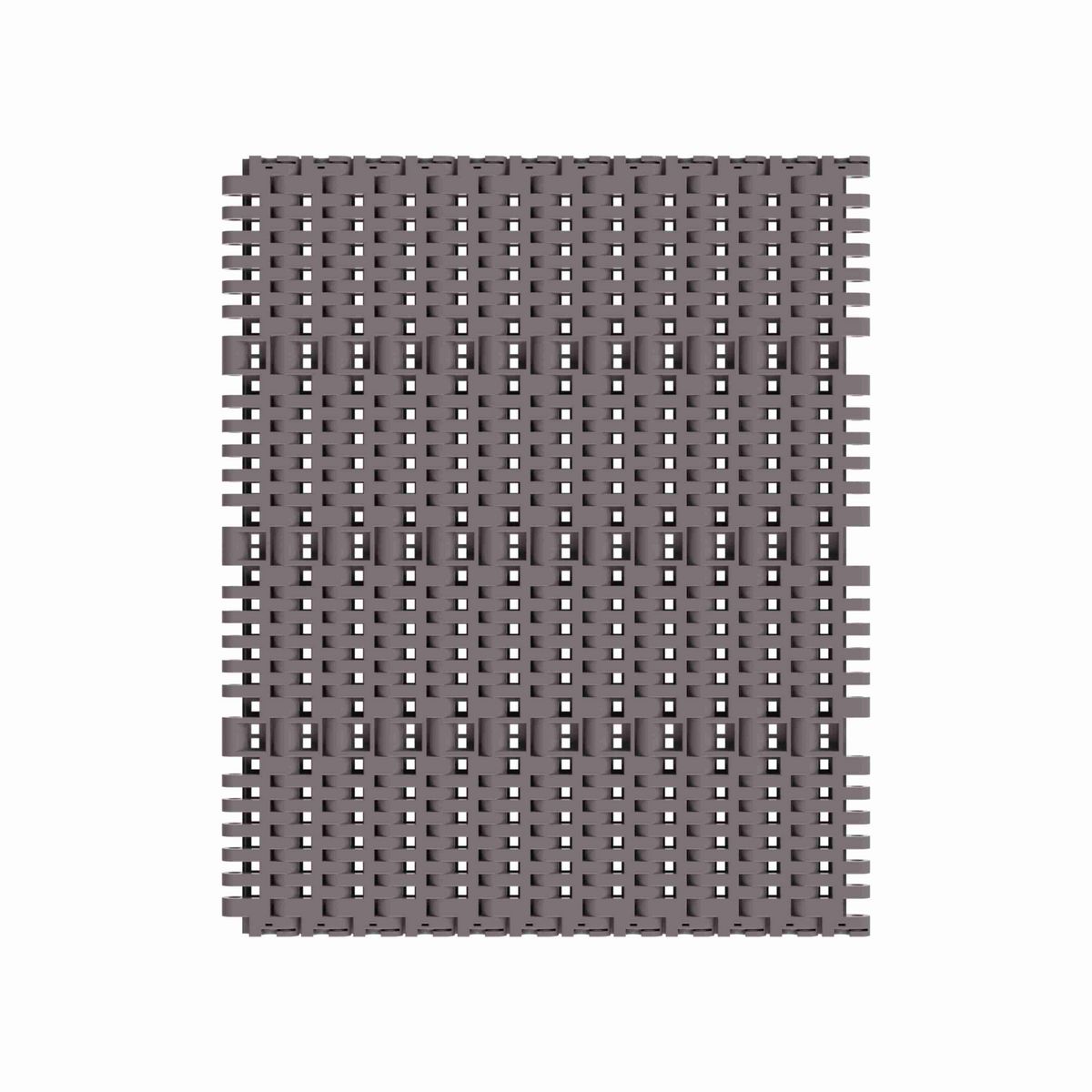 Rexnord 7706 Straight Running Flush Grid, Material: Brown High Performance, Width: 15in, Pitch: 1in - 81416345