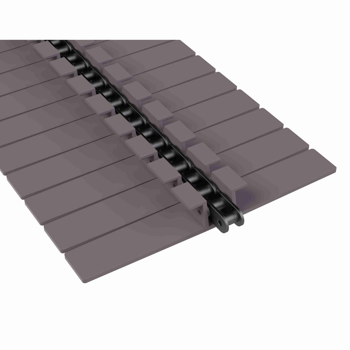 Rexnord 1873TAB Side-flexing Solid Top, Material: Brown High Performance, Width: 10in, Pitch: 1.5in - 81426345