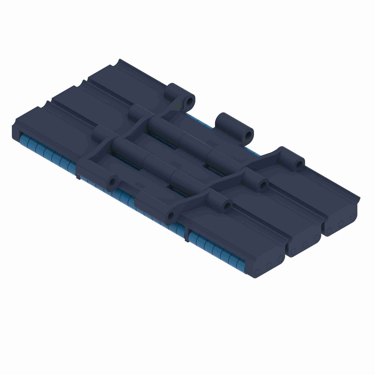 System Plast 821LBP Straight Running Low Backline Pressure, Material: NG evo (Gray Blue), Width: 10in, Pitch: 1.5in - NGE821LBP-K1000