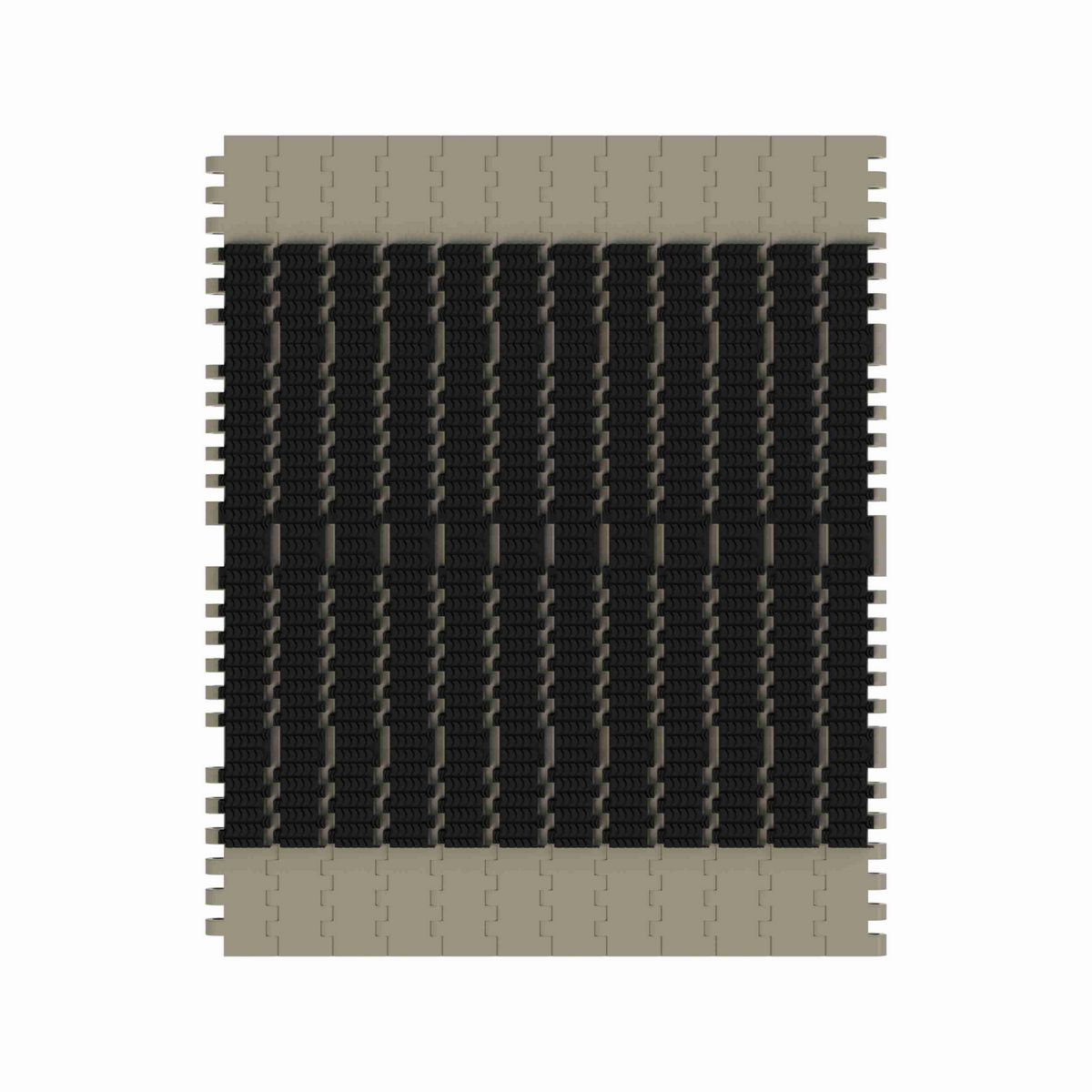 Rexnord 7705 SuperGrip™ Straight Running SuperGrip™, Material: Grey Tough Composite, Width: 24in, Pitch: 1in - 10384016