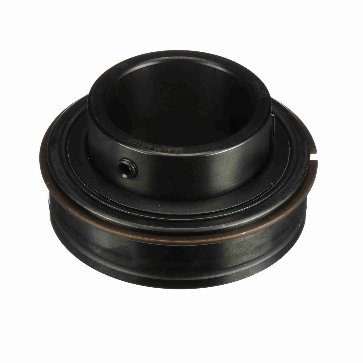 Sealmaster Mounted Insert Only Ball Bearing - 52100 Bearing Steel, Black Oxided - Setscrew Lock - ER-212